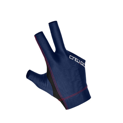Cuetec Axis Navy Billiard Glove - Right Bridge Hand 1