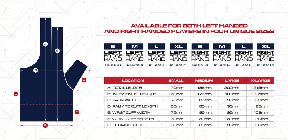 Cuetec Axis Navy Billiard Glove - Right Bridge Hand