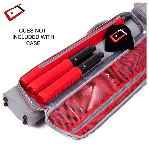 Cuetec 95-752 Pro Line 2x4 Hard Professional Pool Cue Case - Speed Gray 4