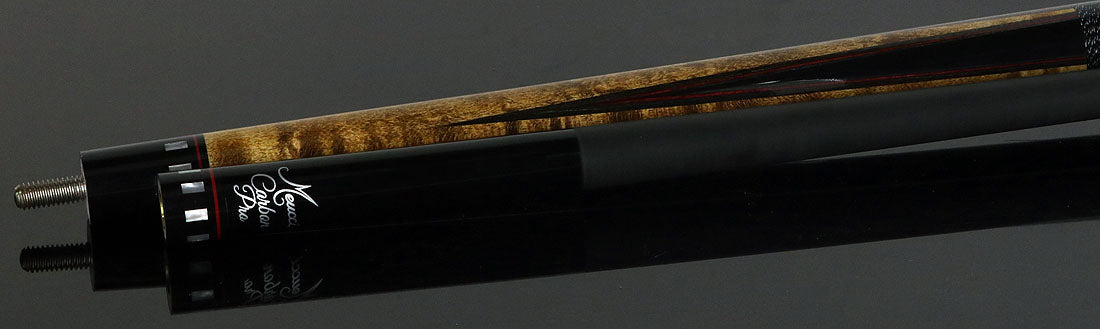 Meucci 9710 Pool Cue - Brown and Black with Carbon Pro Shaft