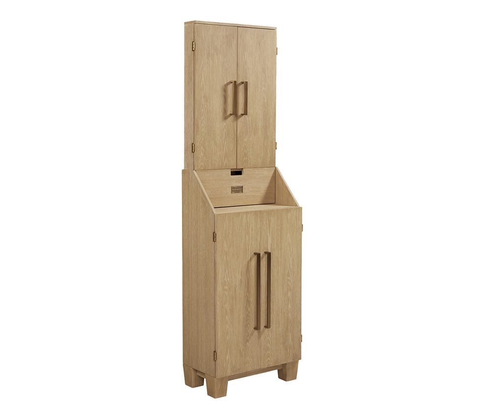 American Heritage Port Royal Standup Dartboard Cabinet - White Oak