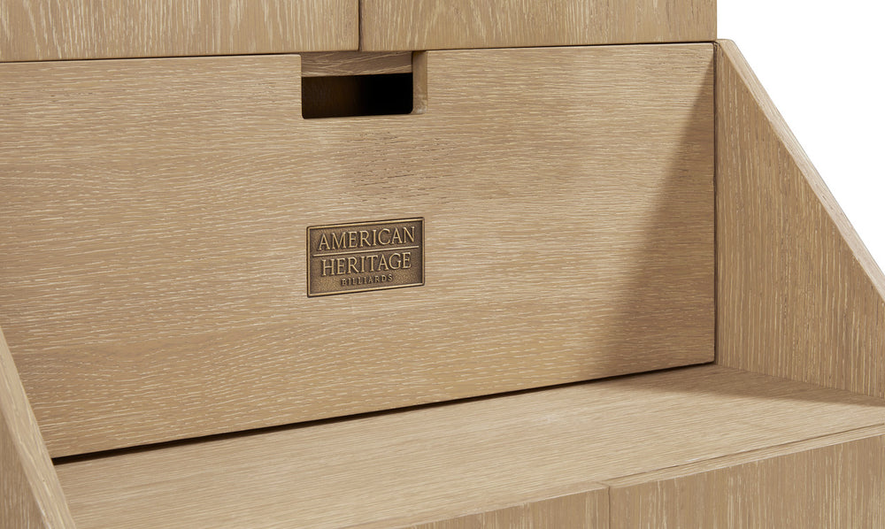 American Heritage Port Royal Standup Dartboard Cabinet - White Oak