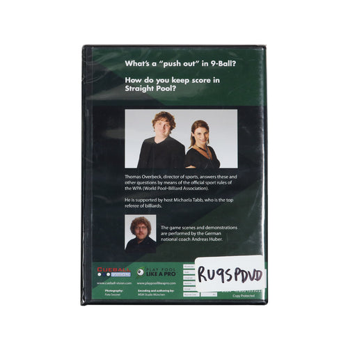 The Official Billiard Rules of 9 Ball and 14.1 Straight Pool DVD 2