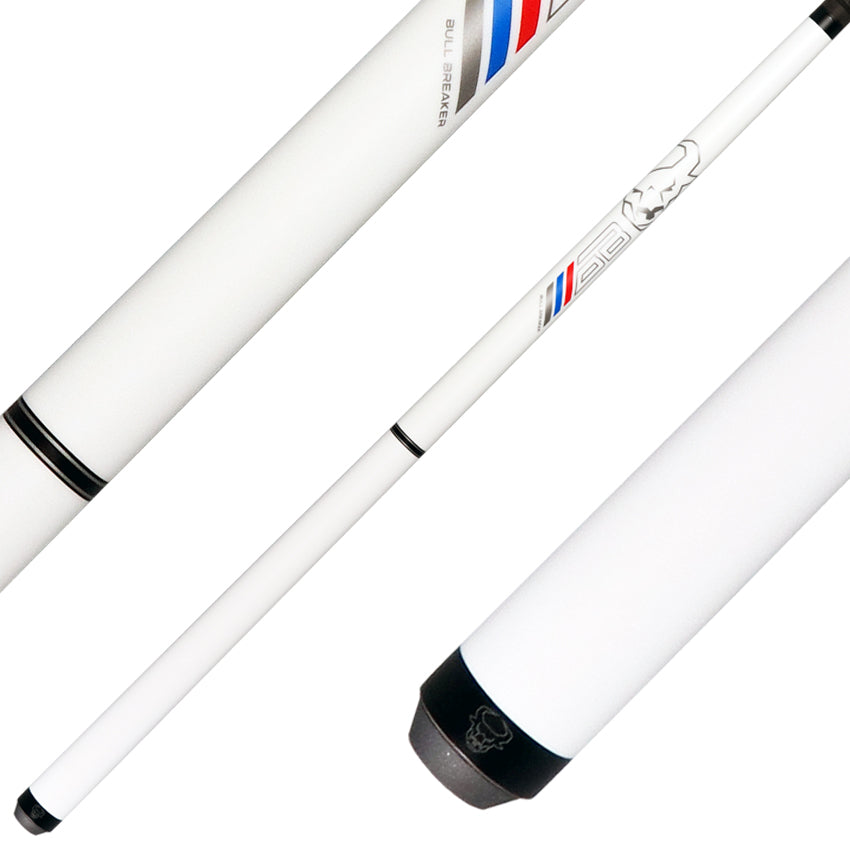 Bull Carbon Bull Breaker Pearl White No Wrap Break Cue