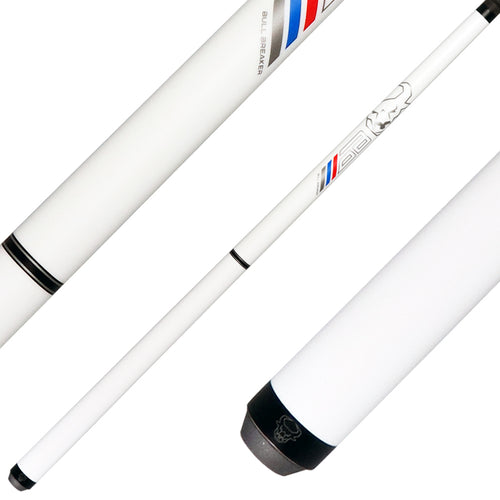 Bull Carbon Bull Breaker Pearl White No Wrap Break Cue 1