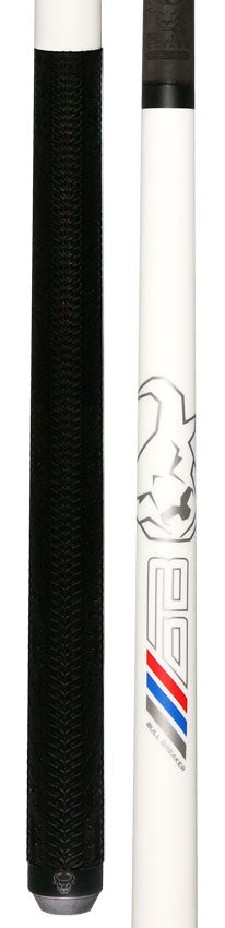 Bull Carbon Bull Breaker Pearl White Break Cue with Multi-Zone Sport Grip Wrap 3