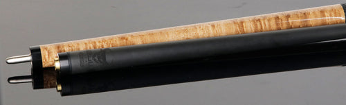 Bull Carbon BCC12C1 Play Cue - Taupe-Stained Birdseye Maple with Textured Leather Wrap 6