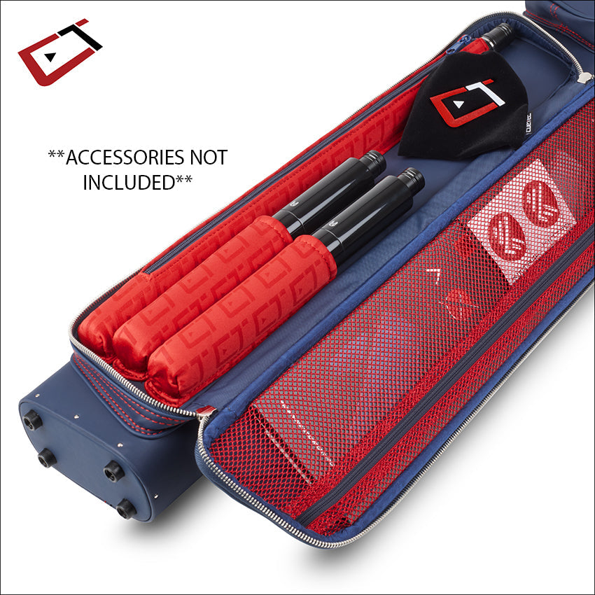 Cuetec Pro Line Navy 3x5 Hard Professional Pool Cue Case - 95-757N