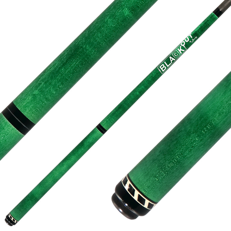 Jacoby BlaCkOut JACBKOUTGR No Wrap Break/Jump Cue - Green