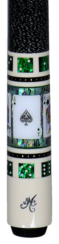 Meucci Casino Series BMC2SPADESC Pool Cue - BMC Casino 2 Spades with Carbon Shaft