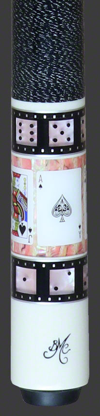 Meucci Casino Series Pool Cue - BMC Casino 9 Black/Pink with Pro Shaft