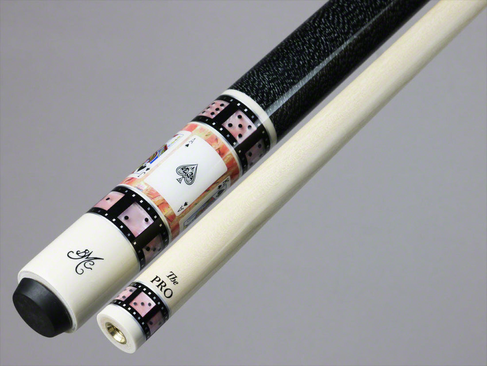 Meucci Casino Series Pool Cue - BMC Casino 9 Black/Pink with Pro Shaft