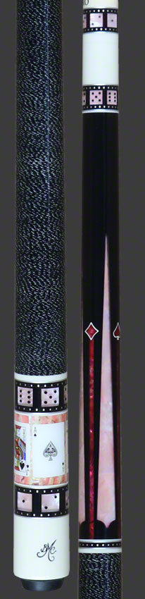 Meucci Casino Series Pool Cue - BMC Casino 9 Black/Pink with Pro Shaft 3