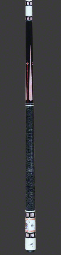 Meucci Casino Series Pool Cue - BMC Casino 9 Black/Pink with Pro Shaft 2