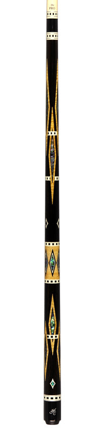 Meucci Designer Series BMCDEBONY Limited Pool Cue - BMC Diamond Ebony with Pro Shaft