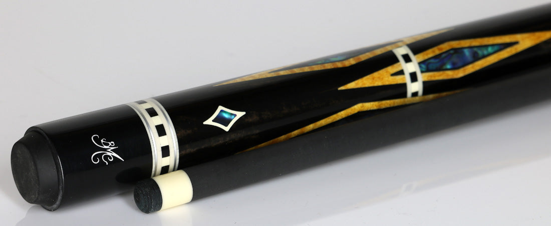 Meucci Designer Series BMCDEBONYC Limited Cue - BMC Diamond Ebony with Carbon Shaft