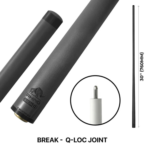 Rhino 30" Carbon Fiber Break Shaft - Q-Loc 1