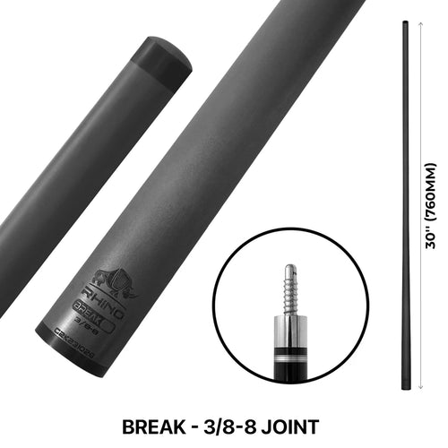 Rhino 30" Carbon Fiber Break Shaft - 3/8 x 8 Thread 1