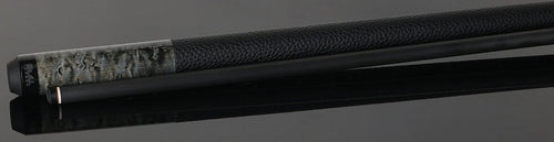 Bull Carbon Gray-Stained Birdseye Maple Play Cue with Textured Leather Wrap 3