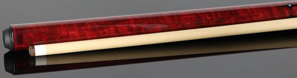 K2 KLSPRD Radial Pool Cue - Red Sneaky Pete with 11.75mm LD Shaft