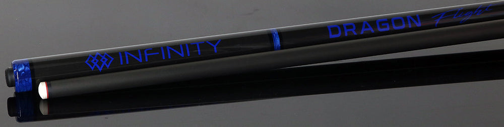 Infinity INDFBL Dragon Flight Carbon Fiber Long Jump Cue - Blue