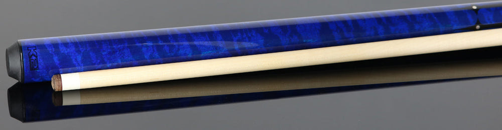 K2 KLSPBL Radial Pool Cue - Blue Sneaky Pete with 11.75mm LD Shaft