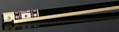 Meucci Casino Series Pool Cue - BMC Casino 9 Black/Pink with Pro Shaft 3