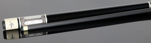 Meucci 2020 Cue - Grey - Mother of Pearl - Black Wrap - Carbon Shaft 2