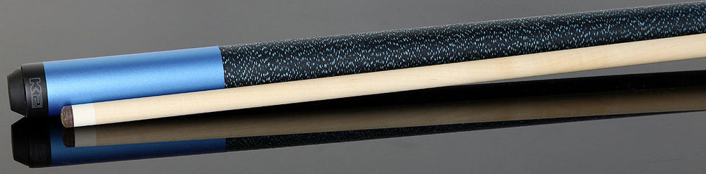 K2 KL109 Matte Metallic Blue Pool Cue with 12.50mm K2 LD Shaft
