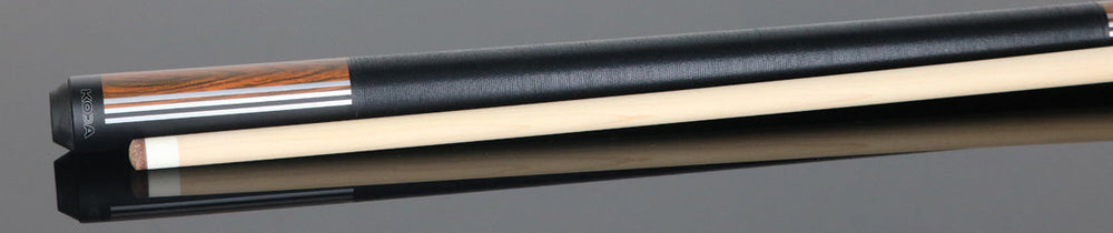 KODA KD29CO Pool Cue - Split Design Black and Cocobolo Graphic