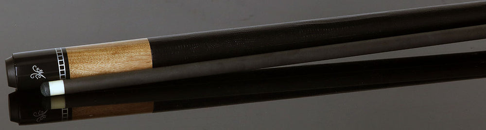 Meucci EWSMWC Exotic Wood Series Pool Cue - Marblewood with Lizard Leather Wrap and Carbon Shaft