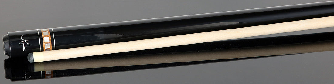 Meucci Freshman 1 Pool Cue - Gray-Stained Maple and Cocobolo Points with Pro Shaft