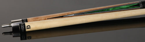 McDermott MCD50C 50th Anniversary Series Pool Cue - Birdseye Maple Cue and Green Burl Points with G-Core Shaft and Commemorative 1x1 Case 4