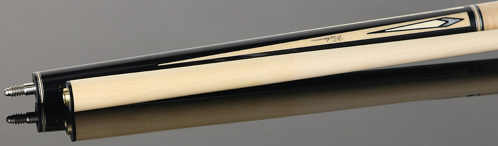 Pechauer P11R Pro R Series No Wrap Pool Cue - Ebony-Stained Maple with Maple Points and Pearl Diamonds