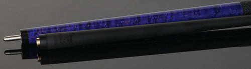 Bull Carbon Purple-Stained Birdseye Maple Play Cue with Textured Leather Wrap 4