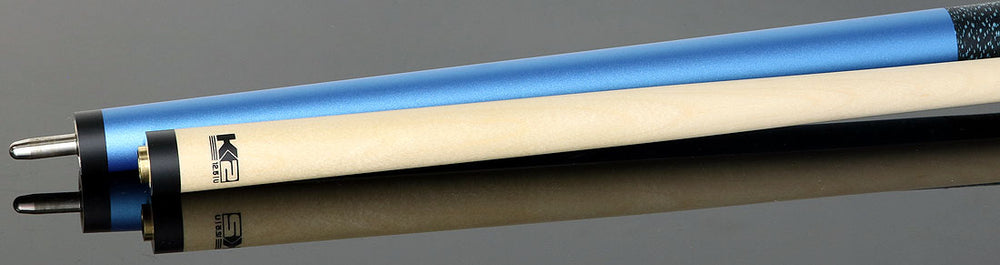 K2 KL109 Matte Metallic Blue Pool Cue with 12.50mm K2 LD Shaft