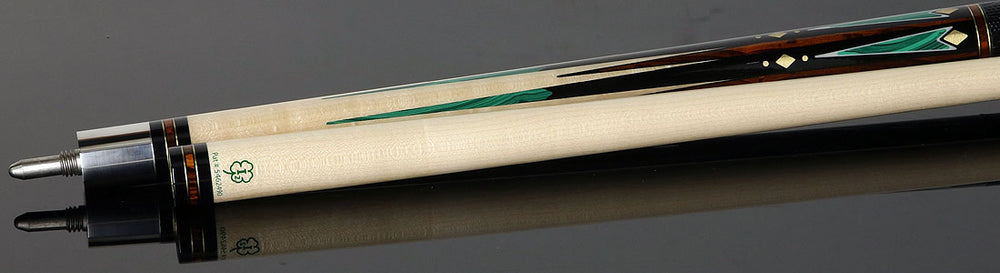 McDermott MCD50 50th Anniversary Series Pool Cue -Birdseye Maple with Ebony, Cocobolo, and Malachite Points Cue with i2 Shaft and Commemorative 1x1 Case