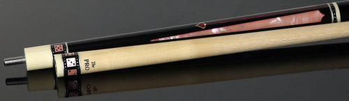 Meucci Casino Series Pool Cue - BMC Casino 9 Black/Pink with Pro Shaft 4