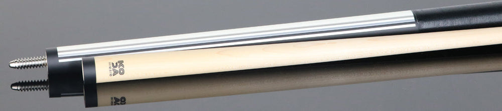 KODA KD29WH Pool Cue - Split Design Black and White Graphic