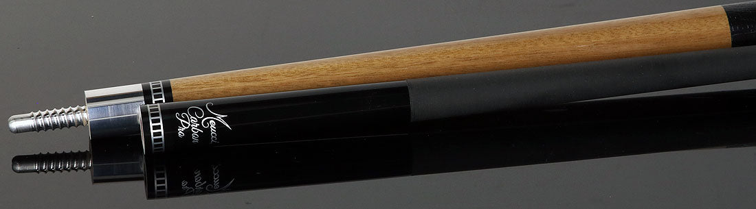 Meucci Exotic Wood Series EWSMWC Pool Cue - Marblewood with Lizard Leather Wrap and Carbon Shaft