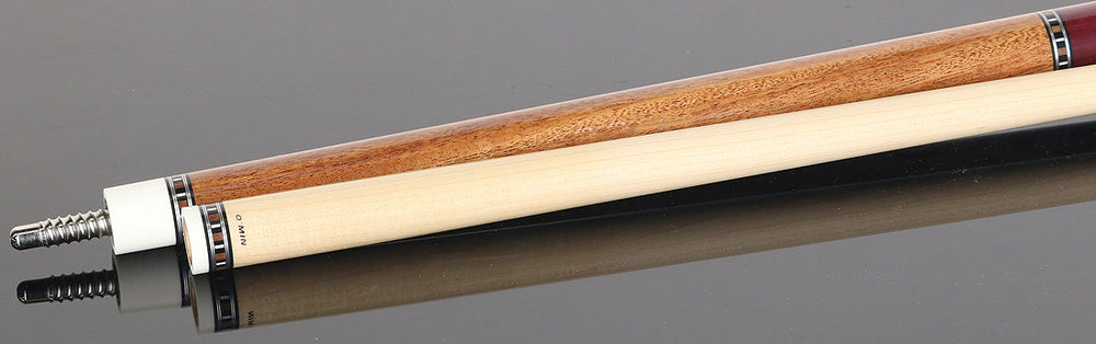 O'Min Pearwood with Purpleheart Wrap Section Pool Cue