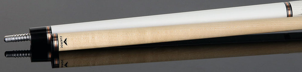 Cueroc CR-N02 Galaxy 2 Pool Cue - White Colored Maple with Ring-tailed Lizard Wrap