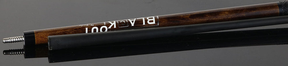 Jacoby JACBKOUTBCSGBR BlaCkOut Carbon Fiber Straight Break Cue - Brown with Wrap
