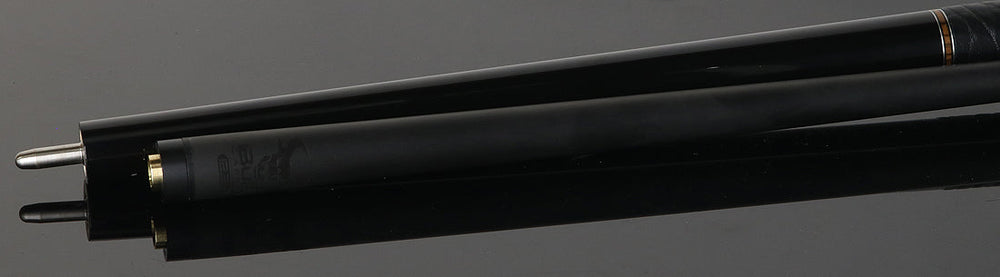 Bull Carbon Black with Bocote Inlays Play Cue with Textured Leather Wrap