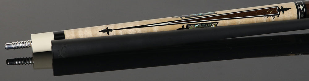 Jacoby Heritage Collection Maple with Ziricote Points and Abalone Inlays Pool Cue