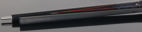 Linc LC103 Black with Red / Gray Graphic Cue & Carbon Fiber Shaft 4