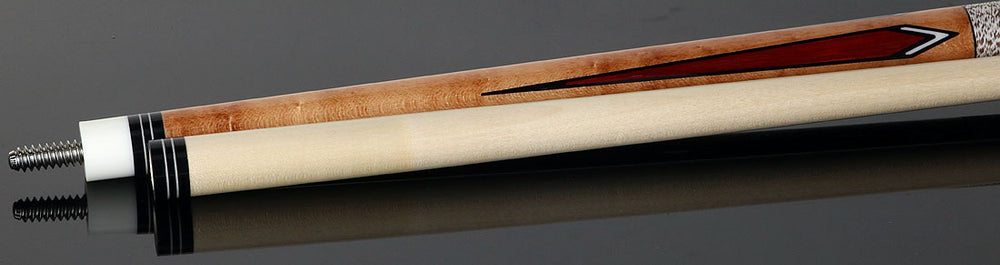McDermott MCD50K 50th Anniversary Series Pool Cue - Birdseye Maple and Liberty Wood Points with Standard Maple Shaft and Commemorative 1x1 Case