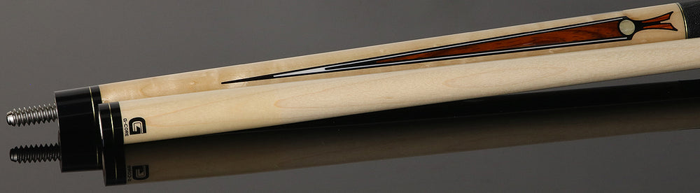 McDermott MCD50E 50th Anniversary Series Pool Cue - Birdseye Maple and Cocobolo Points with G-Core Shaft and Commemorative 1x1 Case
