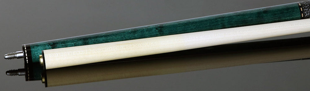 J Pechauer JP06T JP T Series Pool Cue - Teal-Stained Maple with Linen Wrap