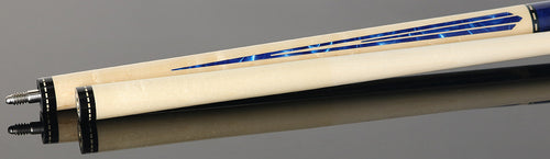 J Pechauer JP07T JP T Series Pool Cue - Natural Maple with Blue Points with Irish Linen Wrap 4